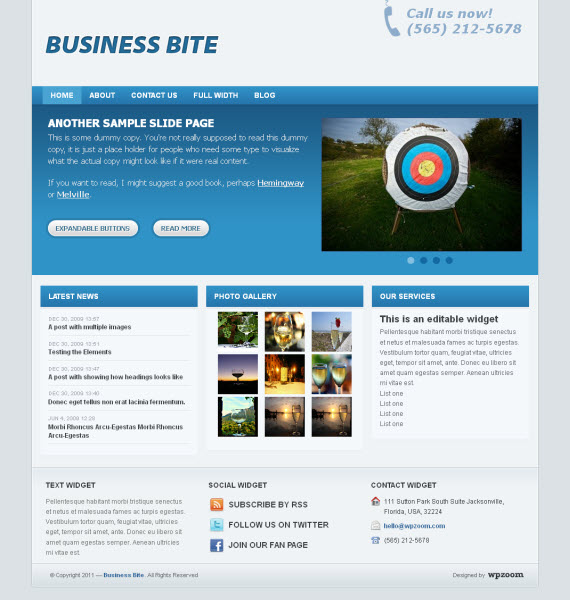 Business Bite WordPress Theme