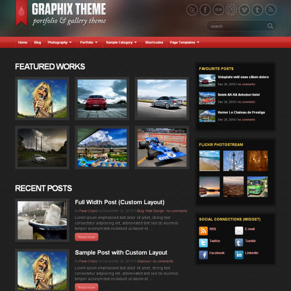 Graphix WordPress Theme
