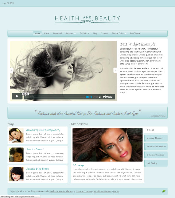 Health & Beauty WordPress Theme