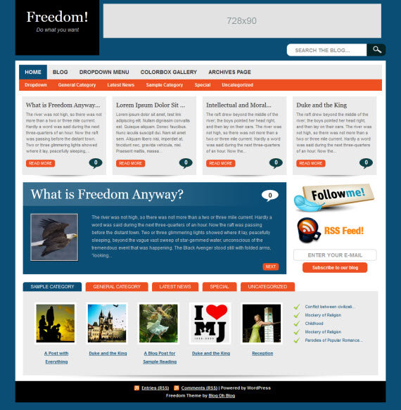Freedom WordPress Theme