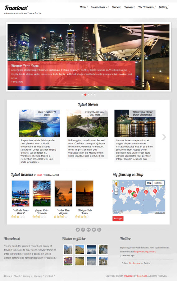 Travelous WordPress Theme