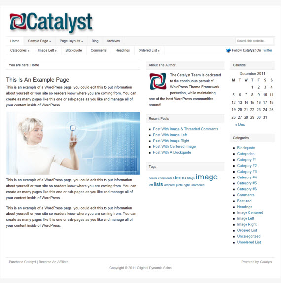 Catalyst Theme Framework