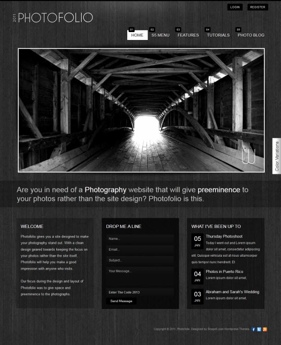 Photofolio WordPress Theme