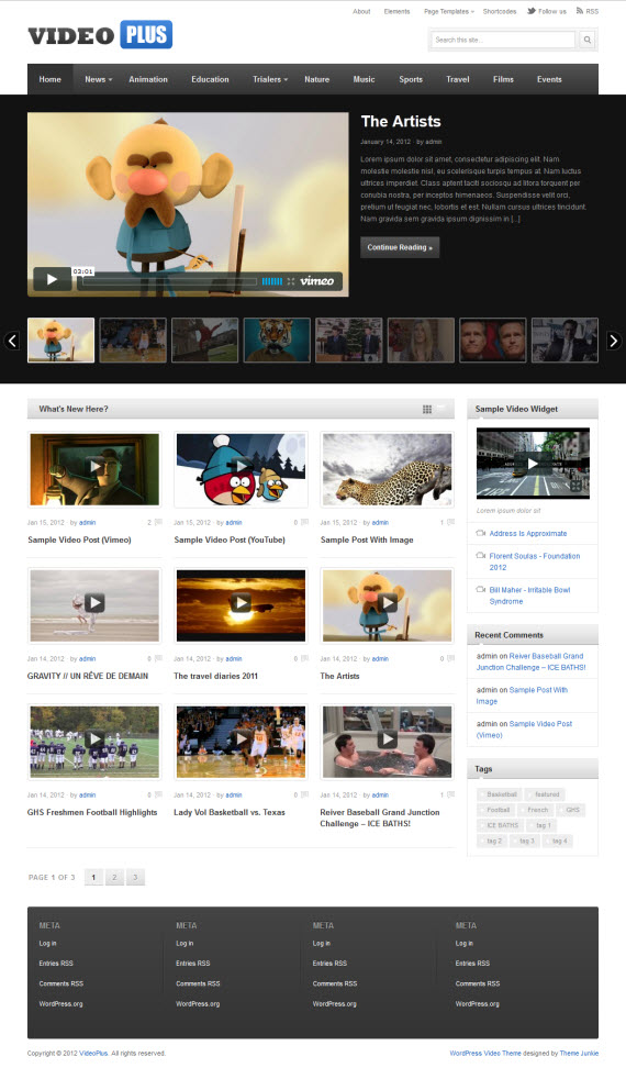 VideoPlus WordPress Theme