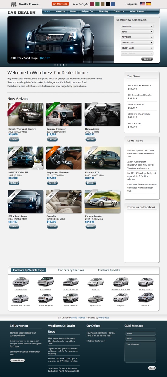 Car Dealer 1.5 WordPress Theme